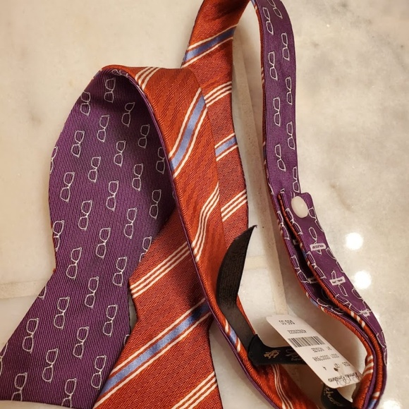NWT Authentic Brooks Brothers Reversible Bowtie - Picture 5 of 8